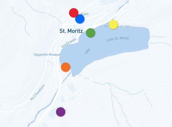 Hirst, St Moritz 2021, Map