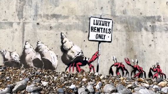 Banksy Summer 2021 Murals around UK, 2