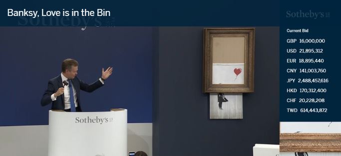 Banksy at Sotheby's 14.10.2021