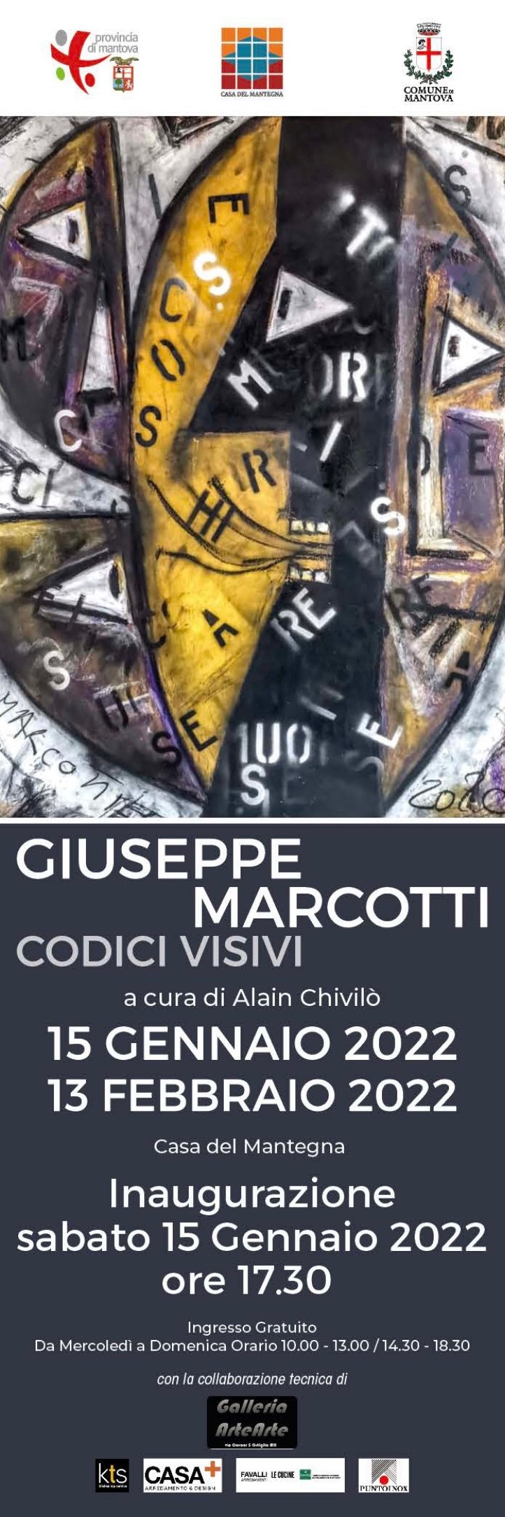 Banner Esterno Giuseppe Marcotti Codici Visivi a cura di Alain Chivilò