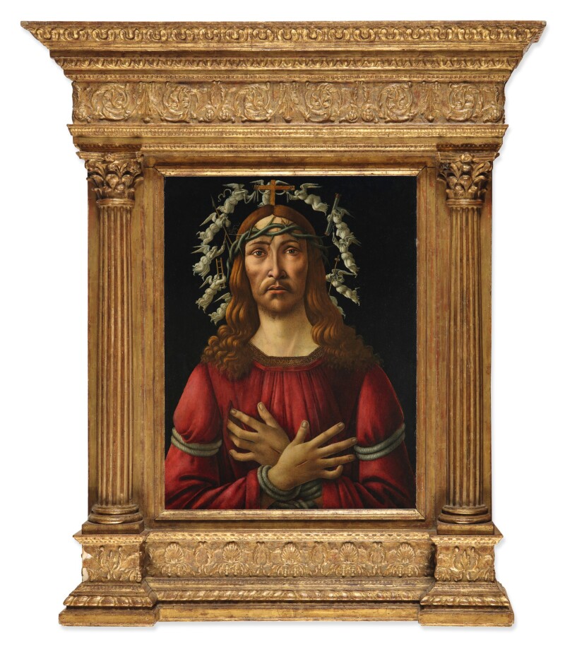 Botticelli, The Man of Sorrows, framed, Sotheby's