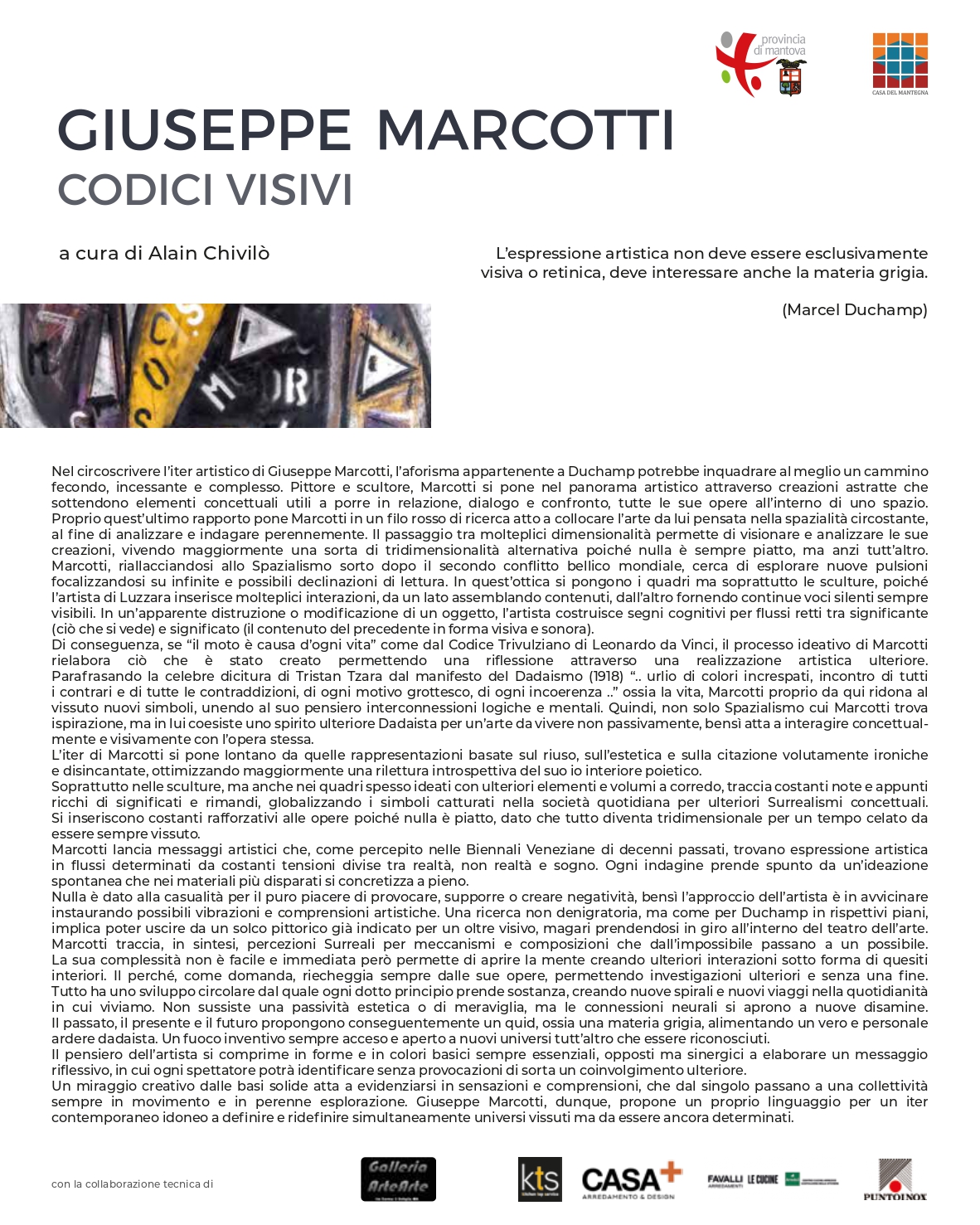 Colophone, band, Giuseppe Marcotti, Codici Visivi, a cura di Alain Chivilò