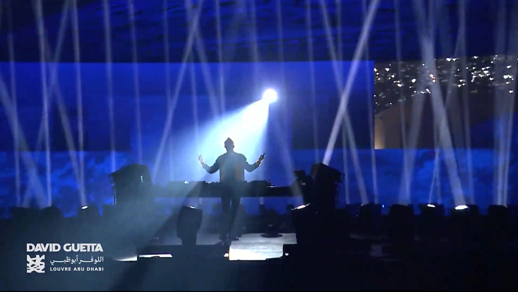 David Guetta at Louvre Abu Dhabi, 31-12-2021, DJ set live