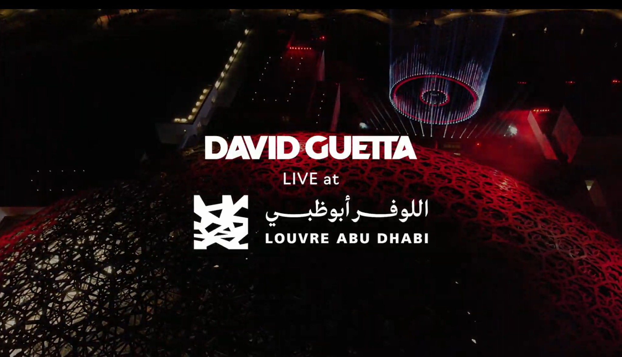 David Guetta at Louvre Abu Dhabi, 31-12-2021, DJ set live