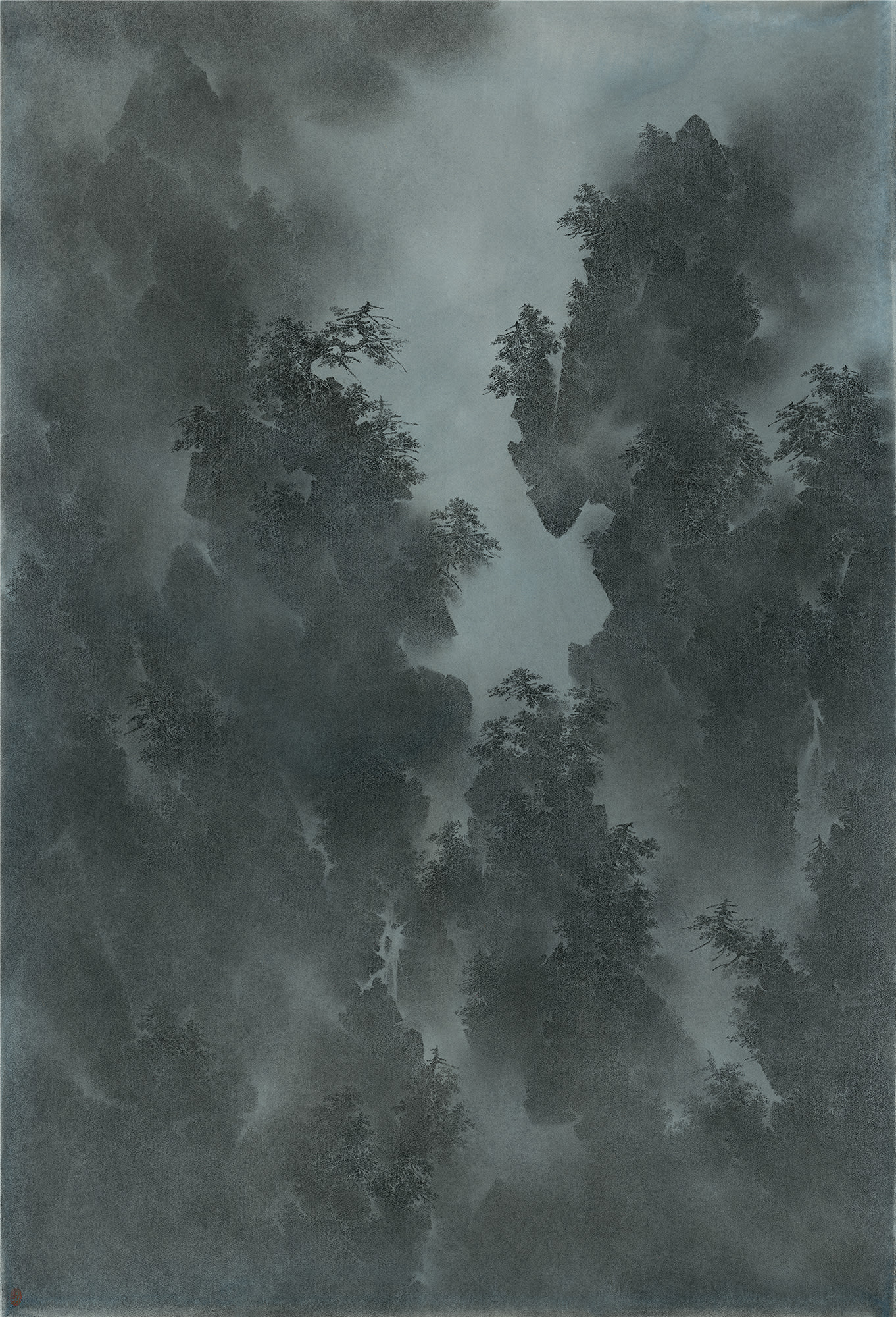 Cao Xiaoyang The Twenty-four Solar terms slight cold, 2019, Work on Paper, Charcoal on Paper, 151.0 x 103.0 (cm) - 59.4 x 40.6 (inch), USD 80,000 @ Hanart TZ Gallery