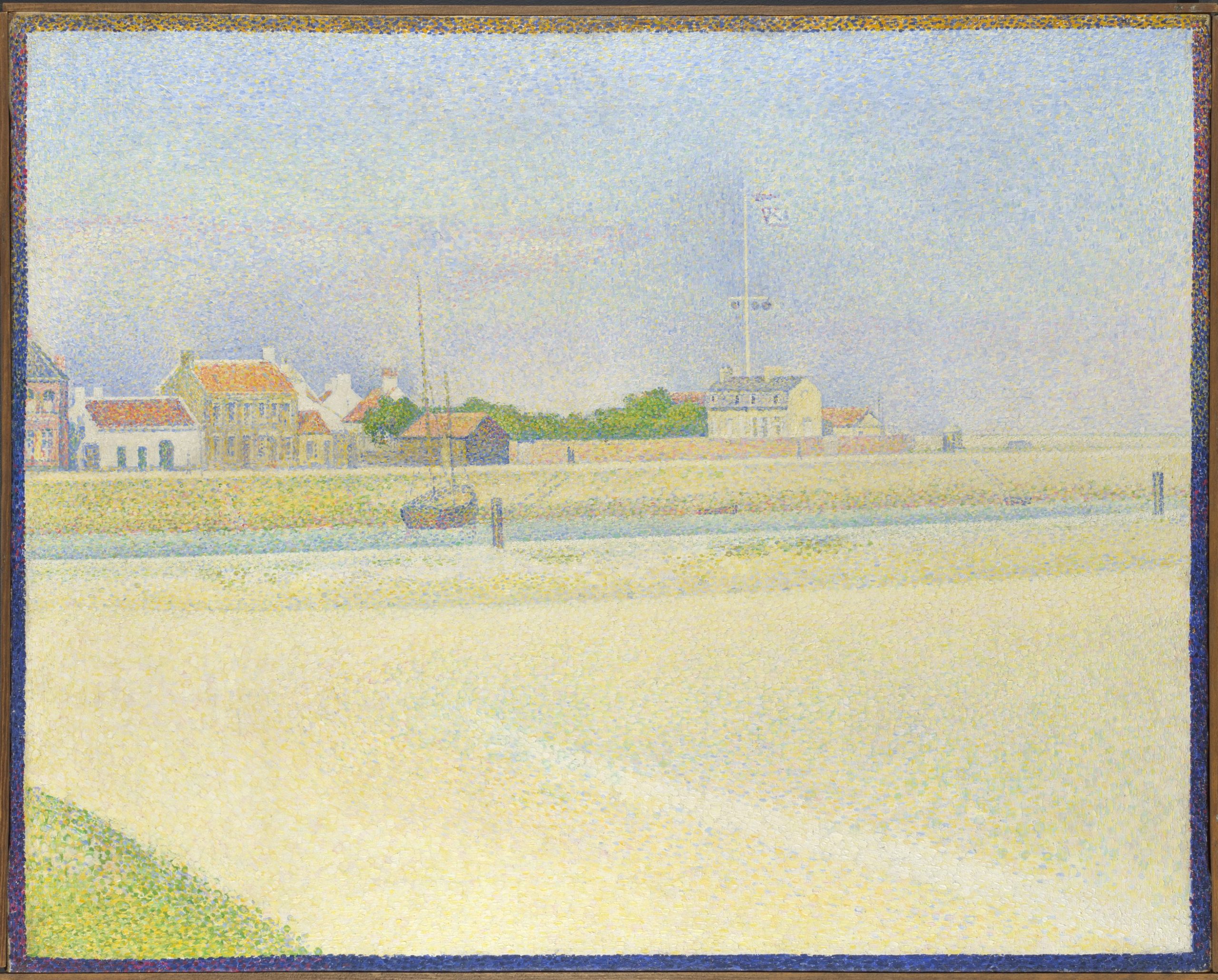 Georges Seurat The Channel of Gravelines, Grand Fort-Philippe, 1890, Oil on canvas, 65 × 81 cm, © The National Gallery, London
