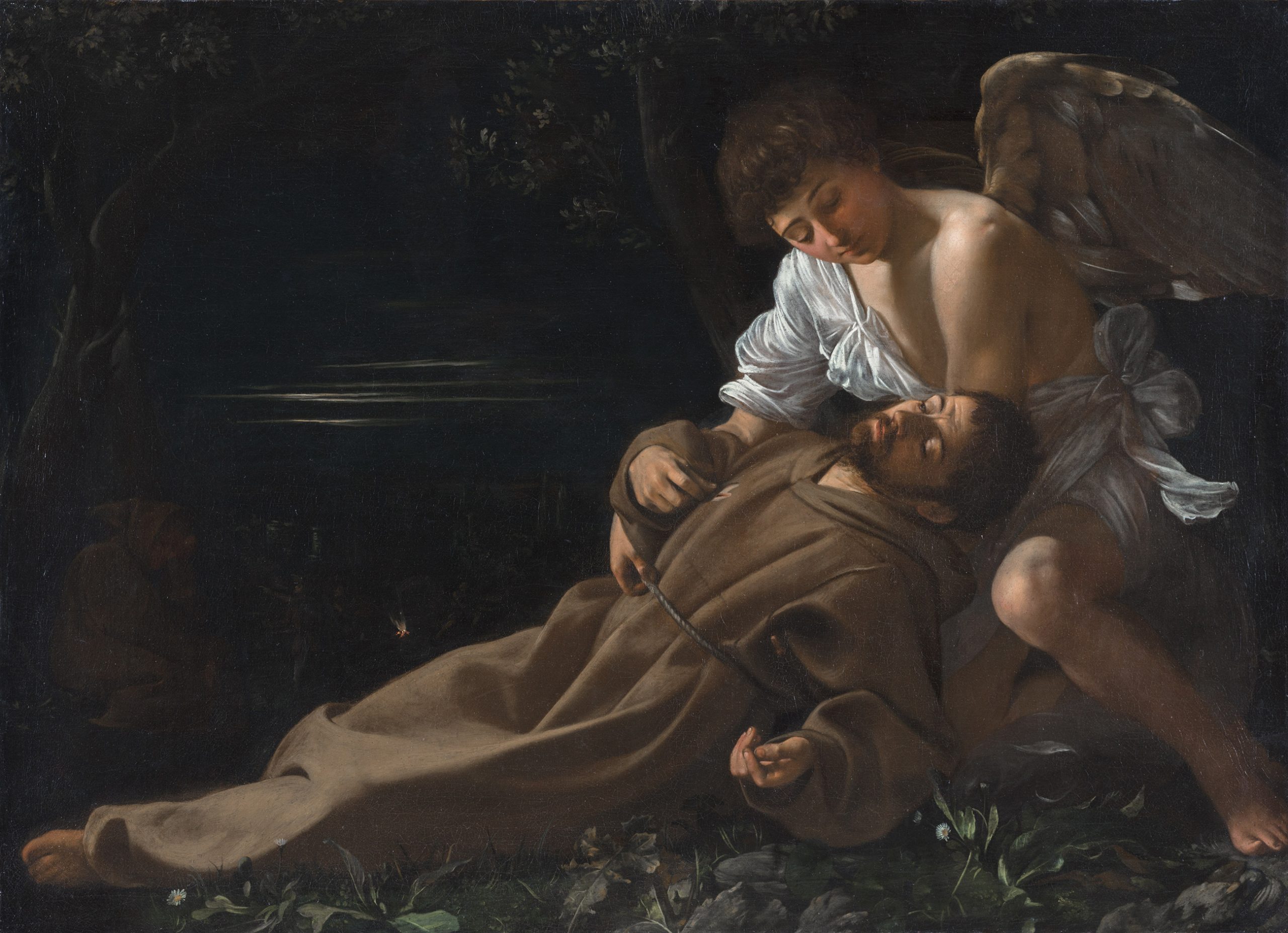 Michelangelo Merisi da Caravaggio, Saint Francis of Assisi in Ecstasy, about 1595–96
Oil on canvas, 37 x 51 inches, Wadsworth Atheneum Museum of Art, Hartford, CT. The Ella Gallup Sumner and Mary Catlin Sumner Collection Fund (1943.222), © Wadsworth Atheneum Museum of Art