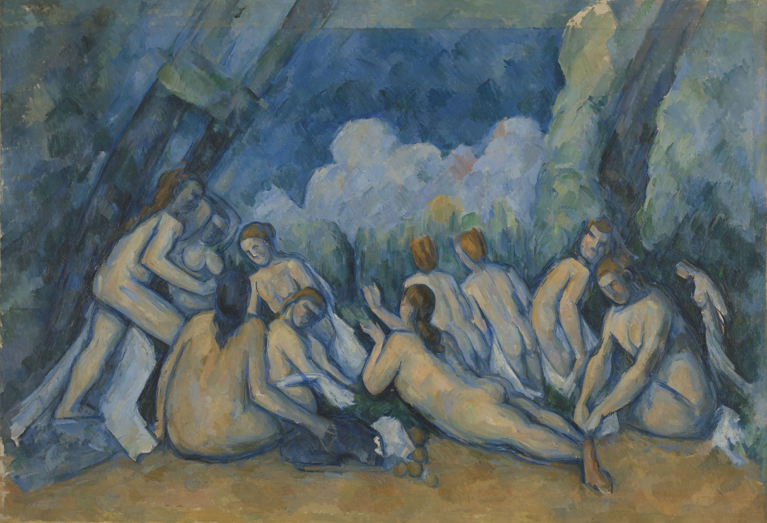 Paul Cezanne - Bathers c.1894-1905. Presented by the National Gallery, purchased with a special grant and the aid of the Max Rayne Foundation, 1964