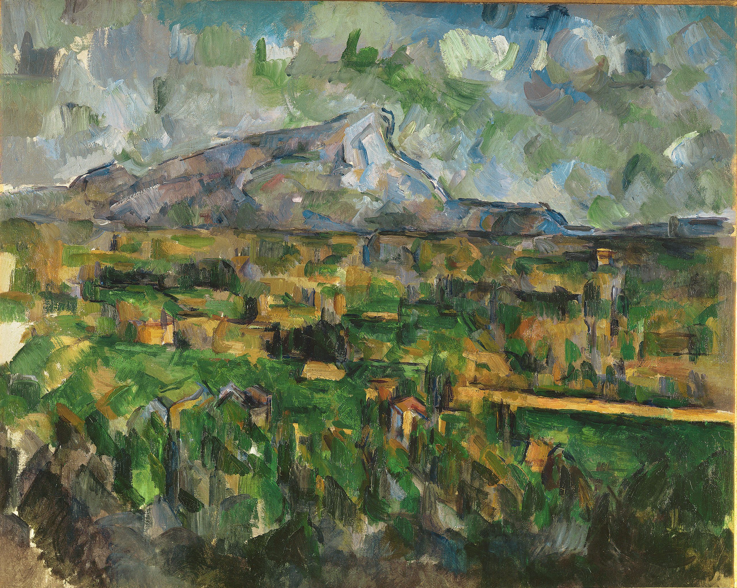 Paul Cezanne - Mont Sainte-Victoire 1902-6. Philadelphia Museum of Art, Gift of Helen Tyson Madeira, 1977, 1977-288-1