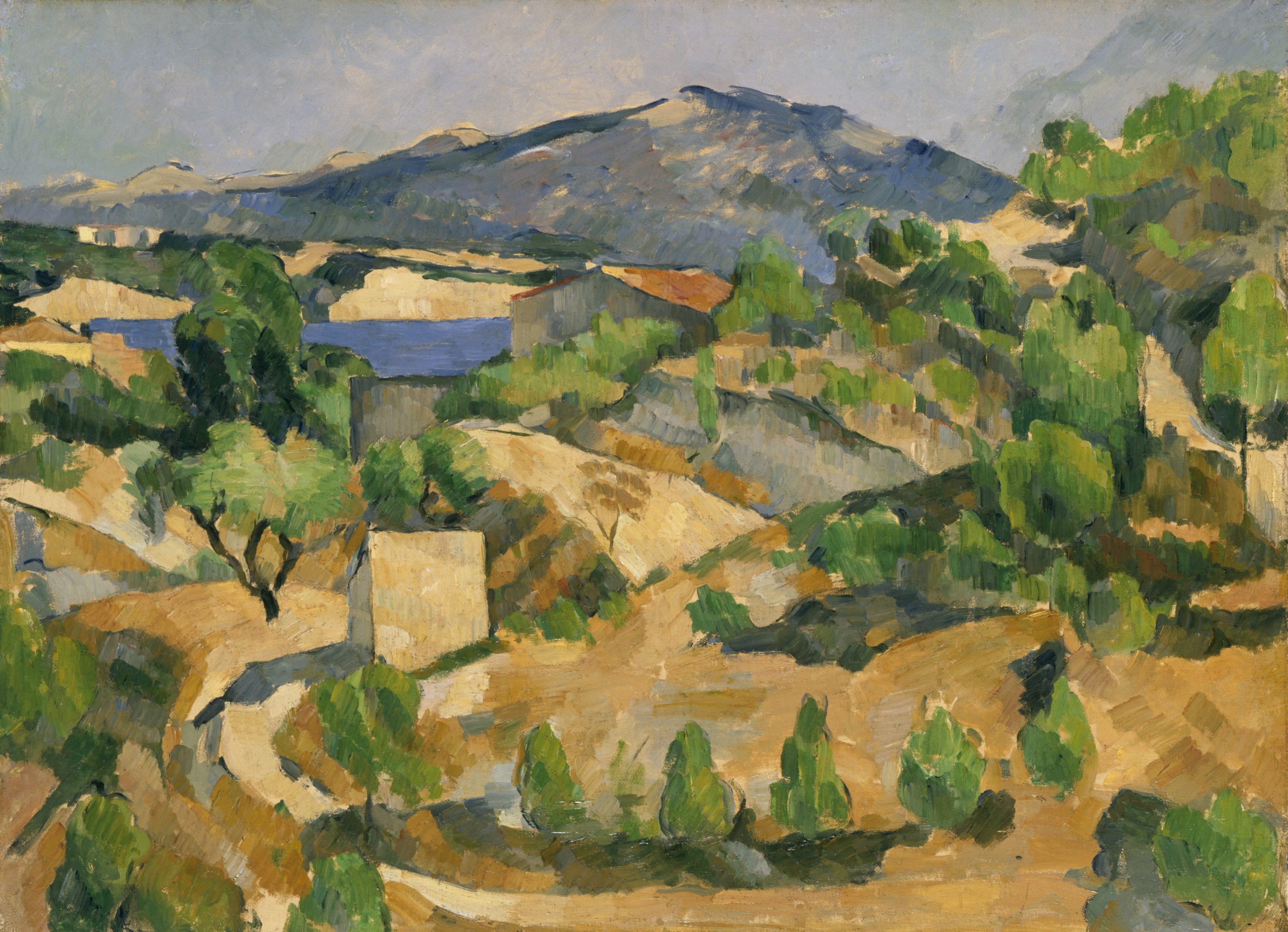 Paul Cezanne - The François Zola Dam (Mountains in Provence) 1877-8. Amgueddfa Cymru – National Museum of Wales