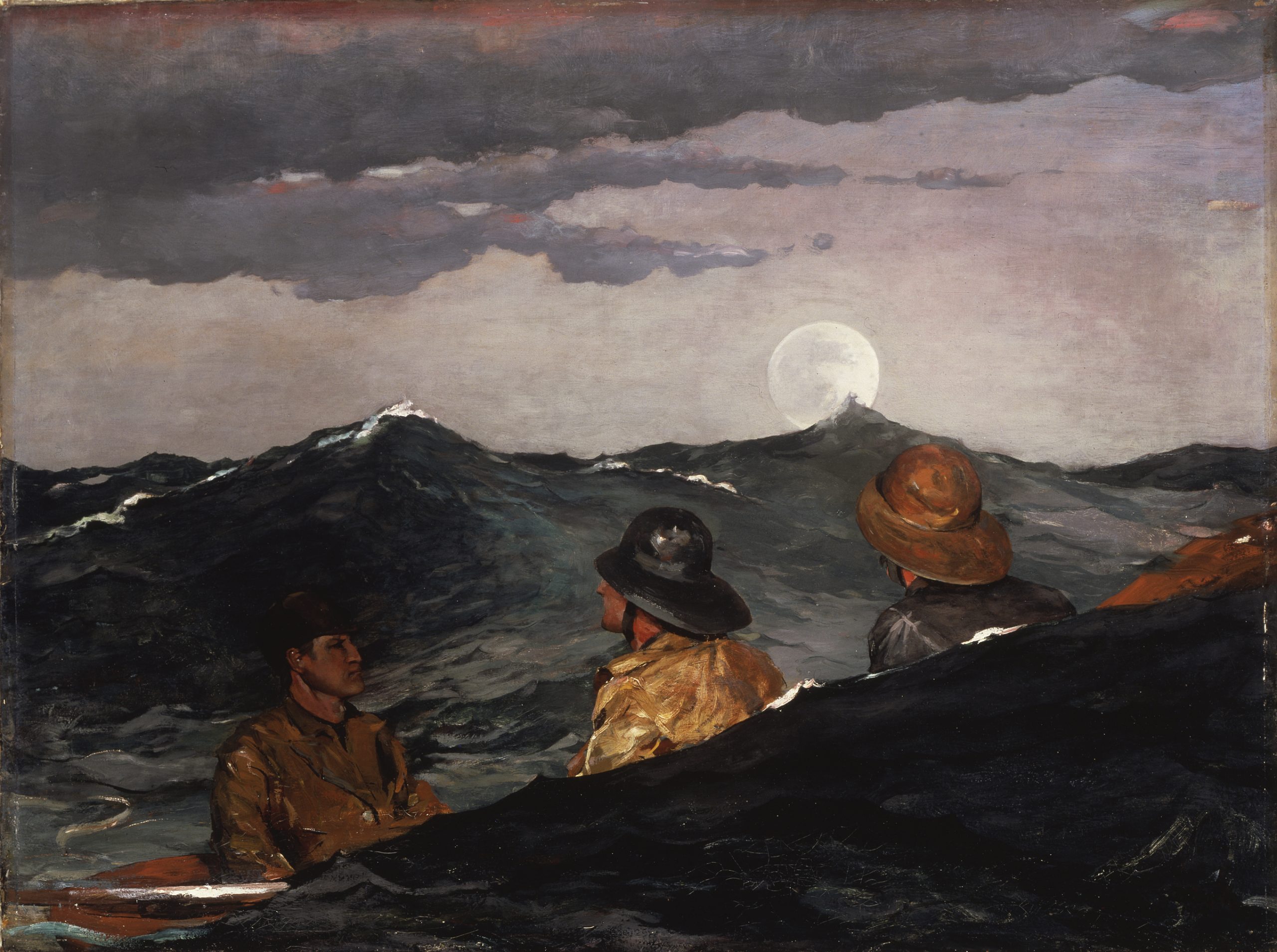 Winslow Homer, Kissing the Moon, 1904, Oil on canvas, 76.8 x 101.6 cm			
Addison Gallery of American Art, Phillips Academy, Andover, Massachusetts
Bequest of Candace C. Stimson, 1946.19
© Addison Gallery of American Art, Phillips Academy, Andover, Massachusetts