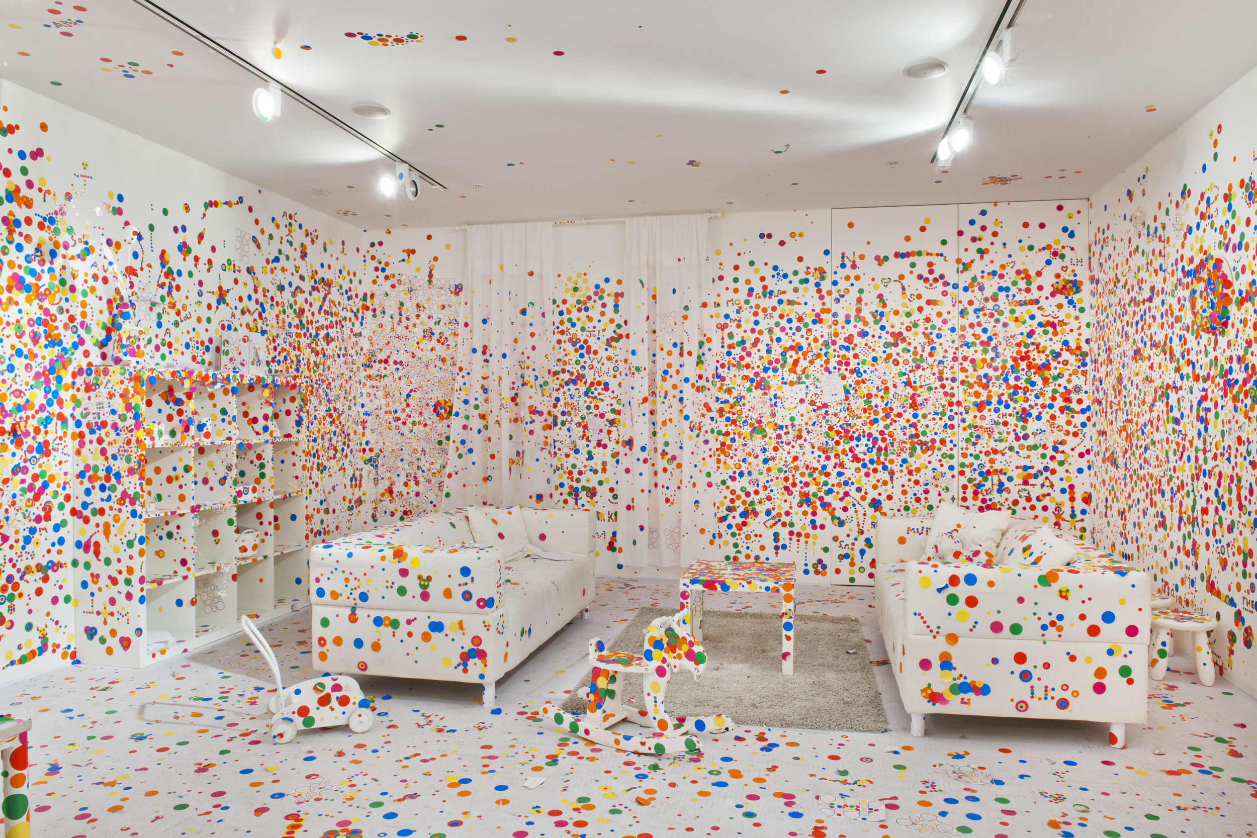 Yayoi Kusama - The Obliteration Room 2002- present at Tate Modern, 2012 (c) Tate photography