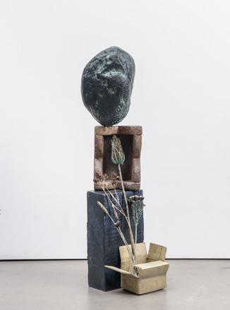 Tatiana Trouvé Notes on Sculpture, 2021, Patinated bronze, aluminum, paint, 115 x 35 x 30 cm, Private collection, Berlin, Photo ©  Florian Kleinefenn, © Adagp, Paris, 2022