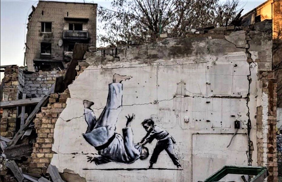 Banksy crea in Ucraina