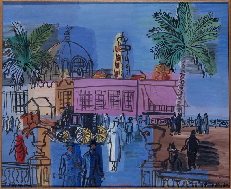Dufy Raoul La Jetée-promenade a Nizza, 1926 ca. Olio su tela, 38x46 cm. MAM Paris. Paris Musées - Musée d'Art Moderne. Droits d'auteur © ADAGP © Raoul Dufy by SIAE 2022