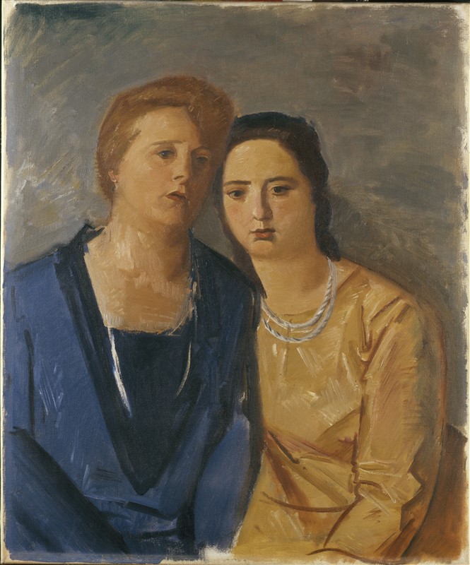 Achille Funi, Ritratto di Margherita Sarfatti e Fiammetta, 1930 c., Collezione privata