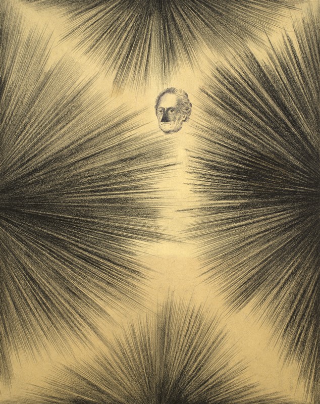 Giuseppe Gallo Il tedesco, 1988. Acquerello e carboncino su carta, 47 x 37 cm. Archivio Giuseppe Gallo