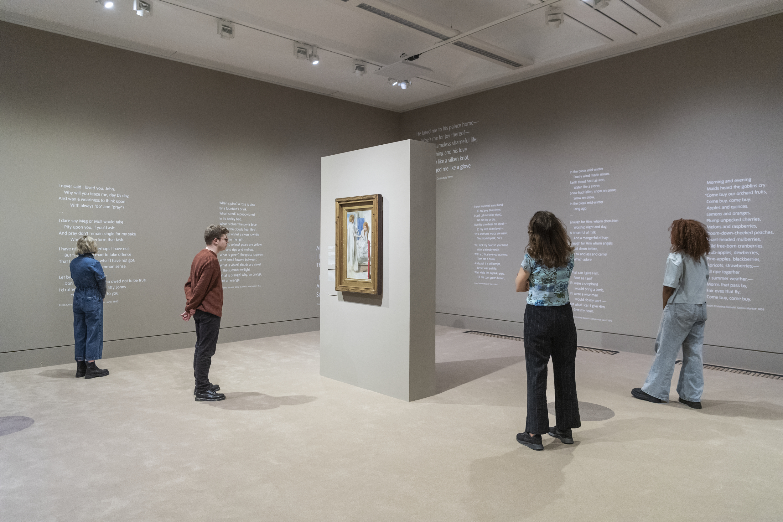 Install Shots © Tate Madeleine Buddo, Press Photography of The Rossettis, 2023
