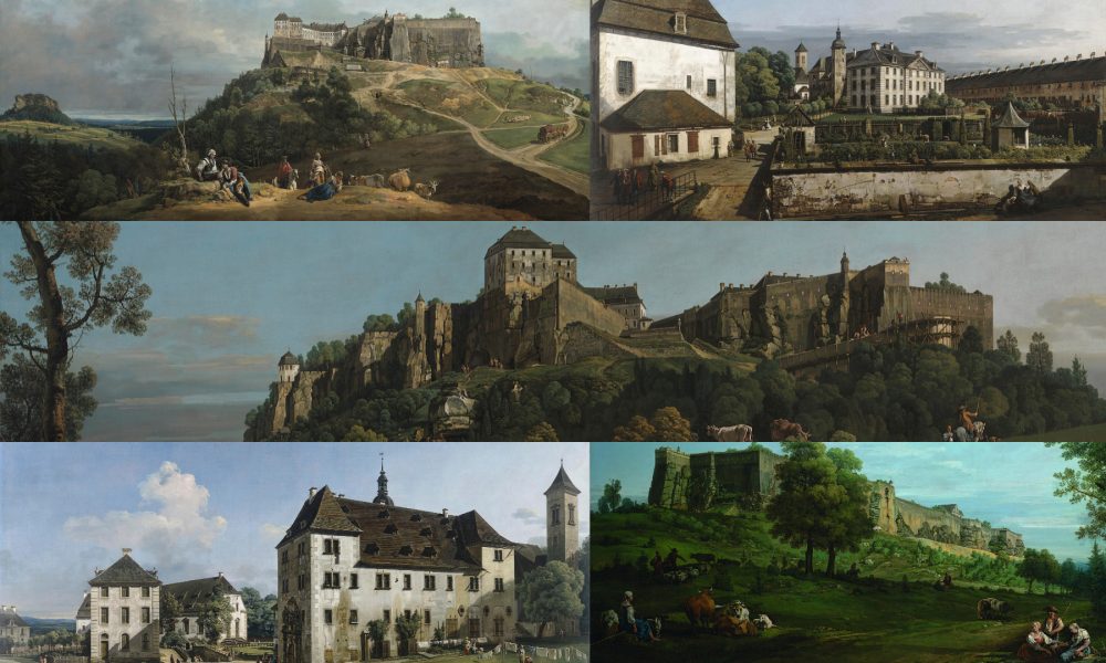 Königstein views by Bernardo Bellotto