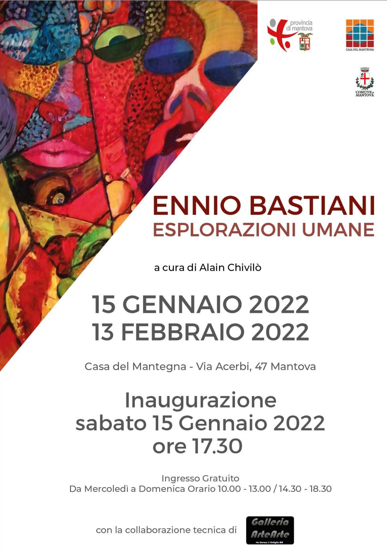 Ennio Bastiani_Esplorazioni Umane_a cura di Alain Chivilo_Casa del Mantegna Mantova