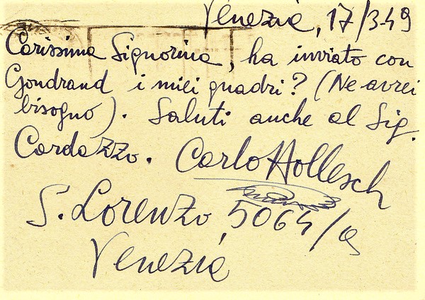 Carlo Hollesch documento