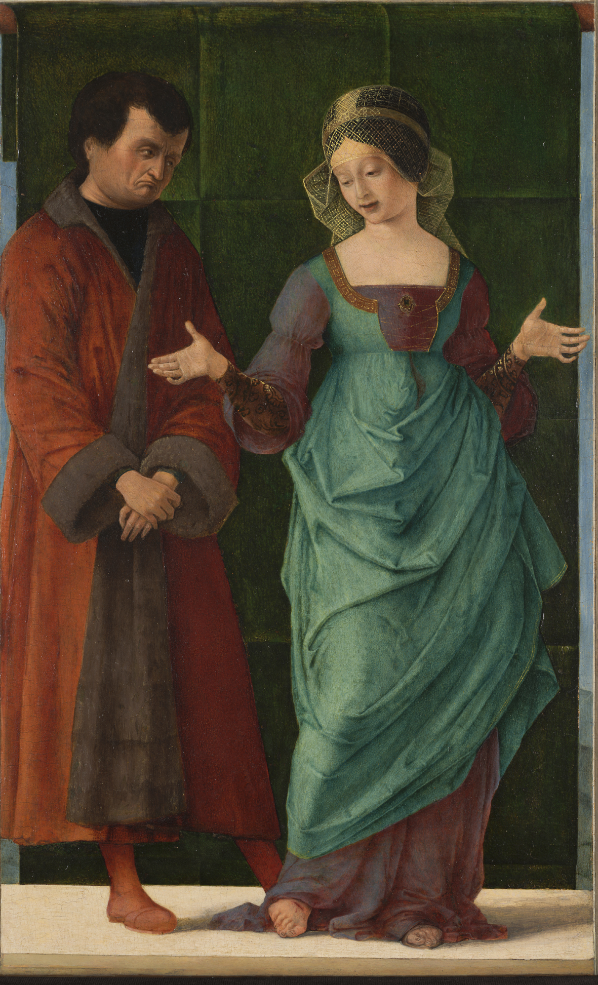 Ercole de' Roberti Porzia e Bruto, c. 1490-93, Olio su tavola, cm 48.7x34.3, Fort Worth, Kimbell Art Museum
