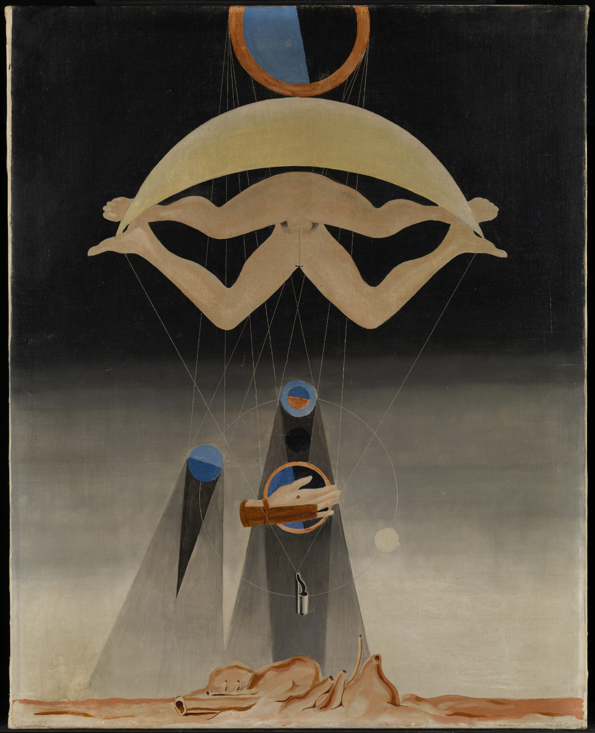Max Ernst Gli uomini non ne sapranno nulla, 1923 Olio su tela, 80,3 x 63,8 cm, Tate, acquisito nel 1960. Copyright Tate, London, 2022. Copyright Max Ernst by SIAE 2022
