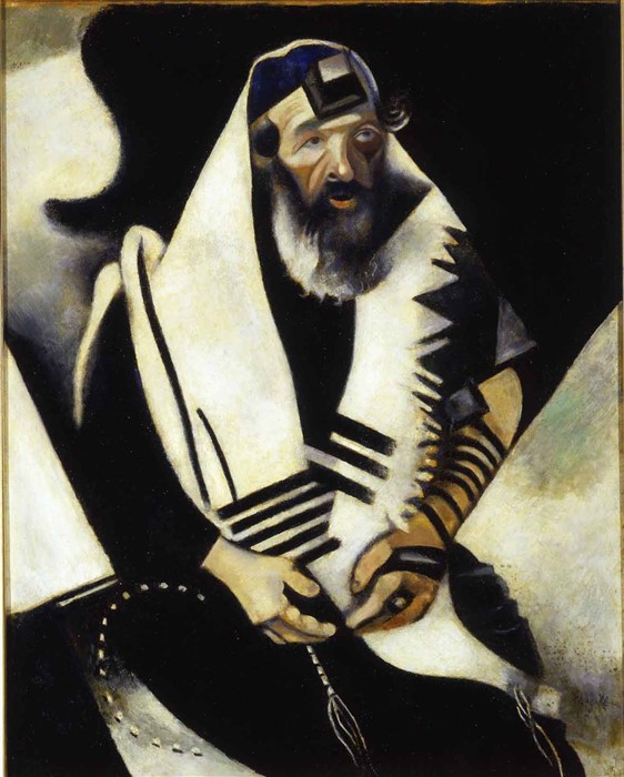 Marc Chagall Rabbino n.2 o Rabbino di Vitebsk, 1914-22, olio su tela, 104x84cm. Ca’ Pesaro – Galleria Internazionale d’Arte Moderna