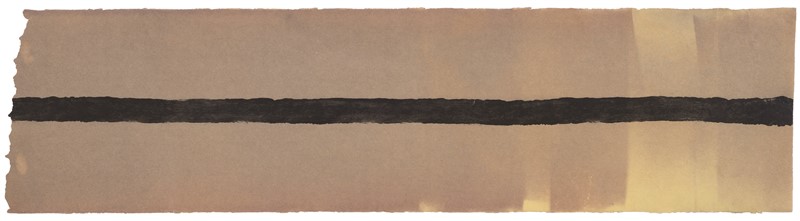 Piero Manzoni Senza titolo (Linea, frammento), 1959 Inchiostro nero su carta, 14.7 x 56.3 cm Courtesy Collezione Ramo, Milano