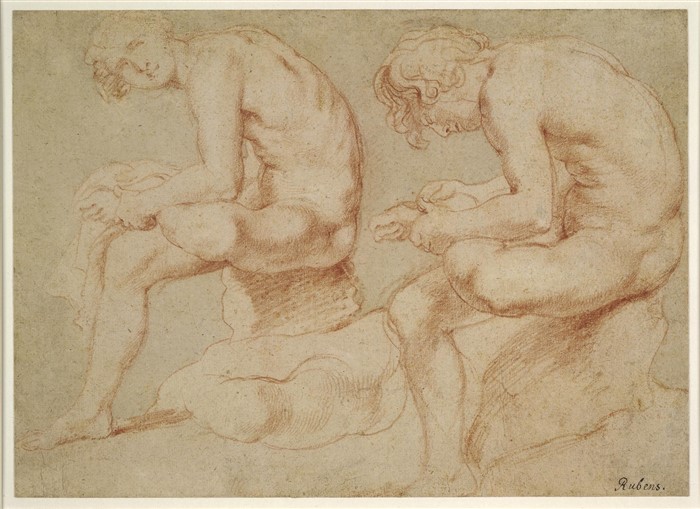 Due studi di un ragazzo tratti dallo “Spinario” Peter Paul Rubens, gesso rosso su carta, 1601- 1602, 26,1 x 36 cm, British Museum, Londra © The Trustees of the British Museum